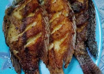 Masakan Populer Ikan nila goreng Ala Warung