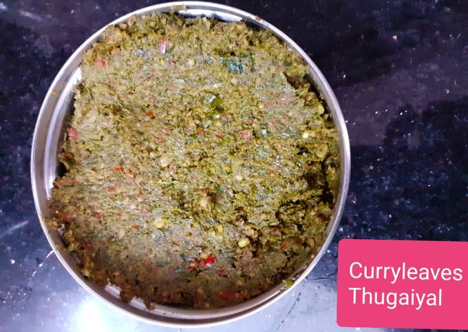 Easiest Way to Prepare Favorite Curry Leaves chutney for rice