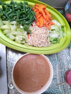 Foto resep Lotek atau pecel sayur