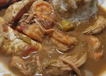 Easiest Way to Make Appetizing Shrimp Sausage Chicken  Crab Gumbo