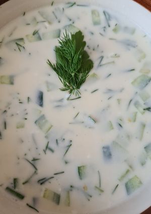 Фото Окрошка с мясом.