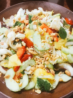 Hình của món Gỏi râu mực.