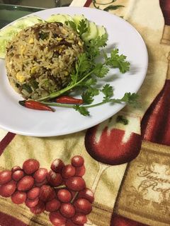 Hình của món Cơm chiên cá mặn.