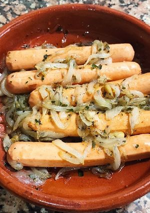 Una foto de Salchichas viena vegetarianas a las finas hierbas