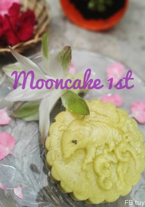 Hình của món Ăn dặm cho bé: Bánh trung thu khoai lang.