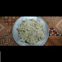 A picture of Vegetable egg rice.