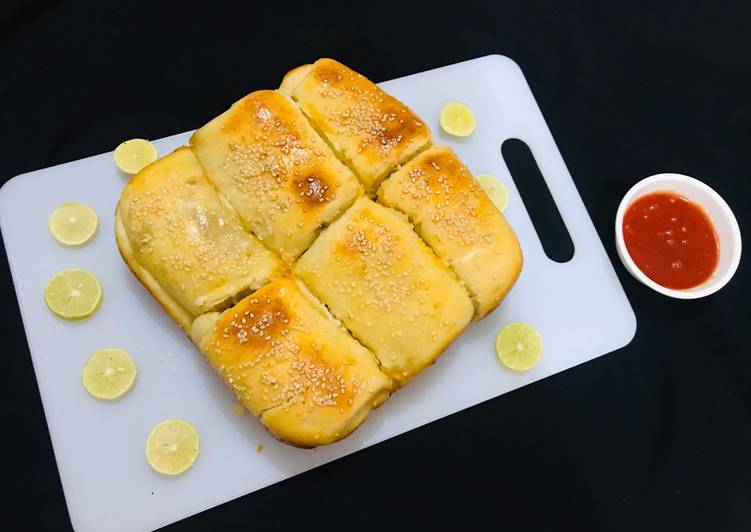 Recipe of Homemade Baked chicken bread roll