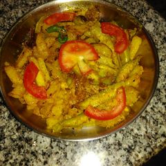 A picture of Aloo and potolar chorchori.