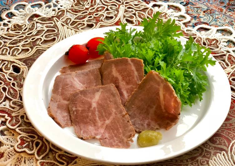 Roasted Beef cooked in rice cooker