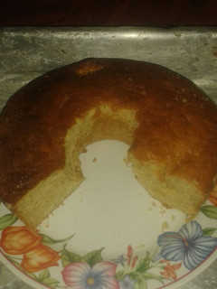 Una foto de Torta de banana facilisima