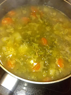 A picture of Vegetable soup.