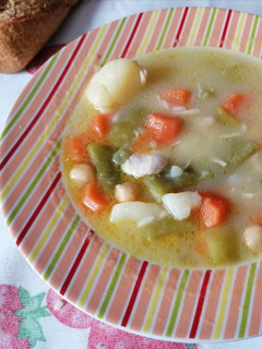 Una foto de Puchero de garbanzos