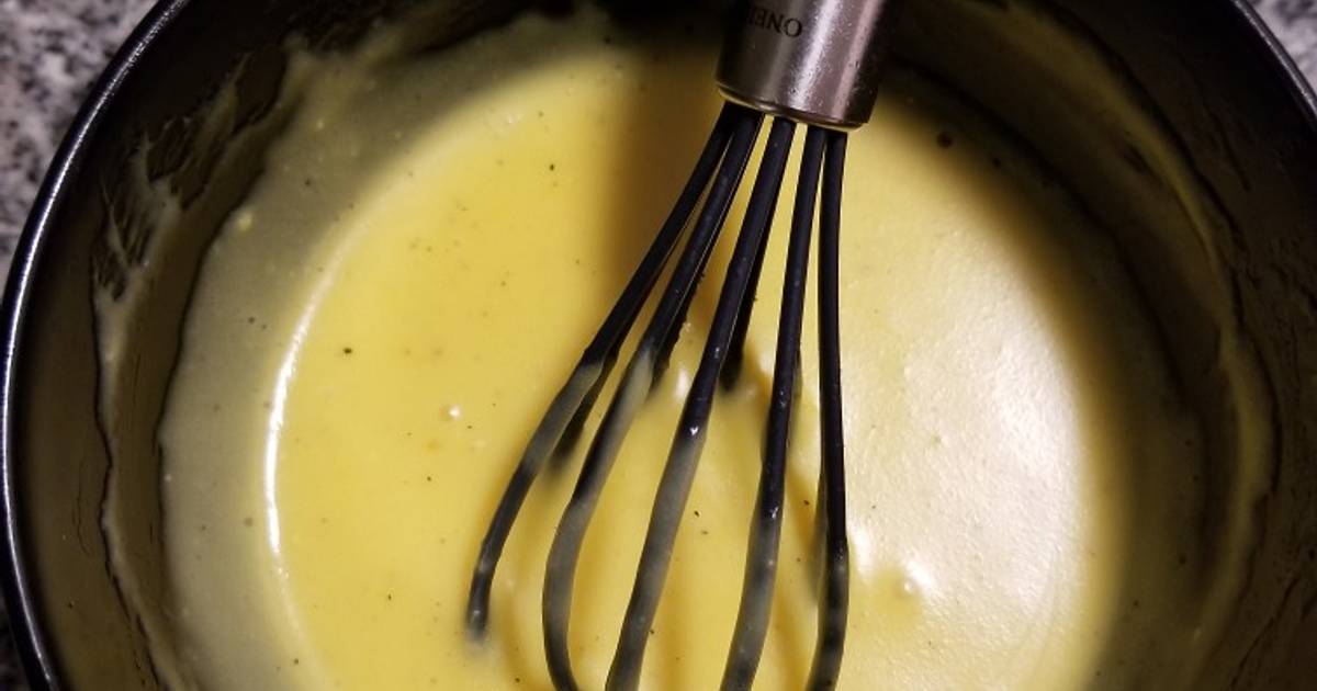 Microwave easy Hollandaise sauce Recipe by Koji Cookpad