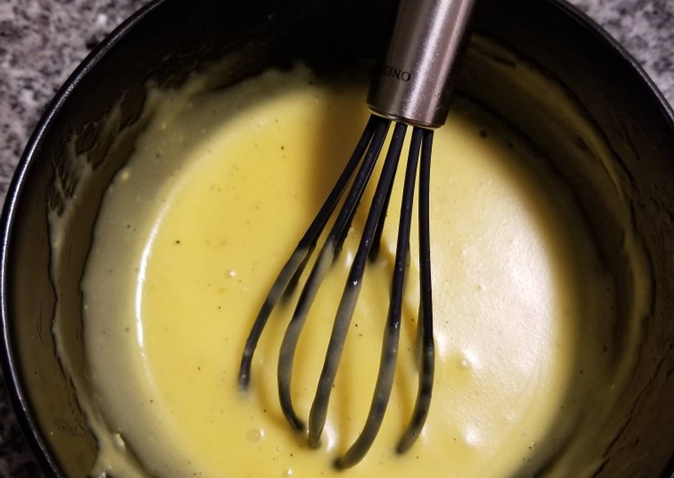 Microwave easy Hollandaise sauce
