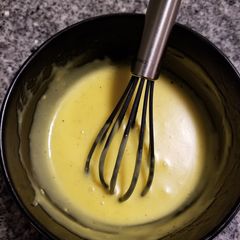 A picture of Microwave easy Hollandaise sauce.