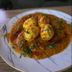 Egg butter masala A picture of Egg butter masala.