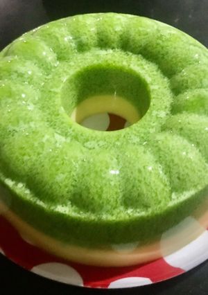 Foto resep Pudding Lumut Pandan