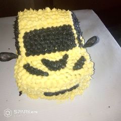 Chocolate cake (car shape) A picture of Chocolate cake (car shape).