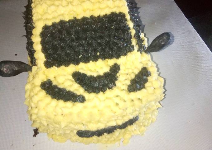 Recipe of Favorite Chocolate cake (car shape)