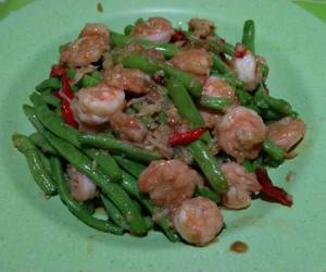 Resep mudah Cah Baby Buncis Udang Mantul Banget