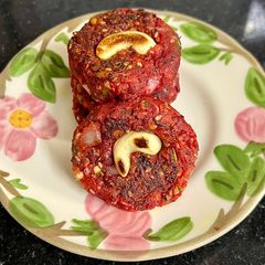 A picture of Heathy Beetroot, Moong sprouts & Sweet Potato 🍠 Cutlets.