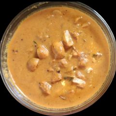 A picture of Creamy Mushroom masala gravy.
