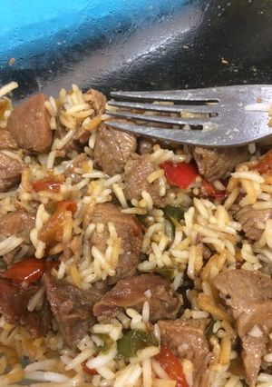 Una foto de Taquitos de pavo en salsa de soja y miel