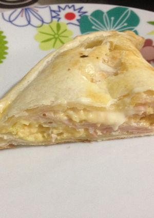 Una foto de Tarta de jamón y queso