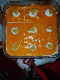 صورة لوصفة كيكة بالبرتقال