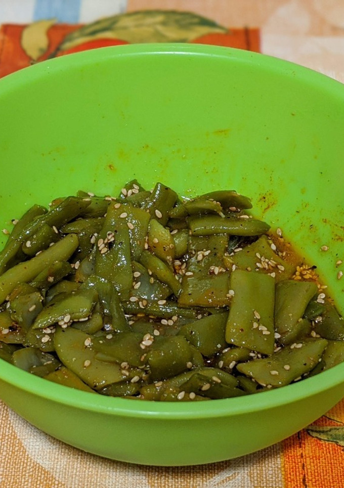 Una foto de Judías verdes aliñadas al gusto
