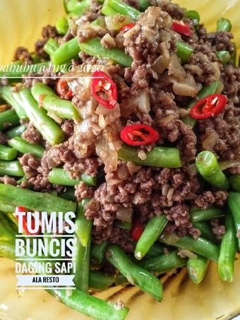 Langkah Mudah untuk Membikin Resep  Tumis buncis daging Sapi ala resto (resep bubu) yang Enak, Enak