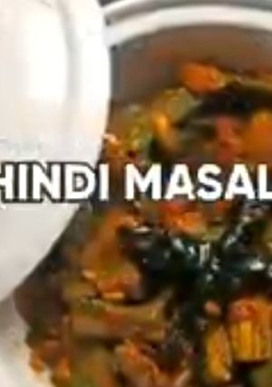 A picture of Punjabi style bhindi masala.