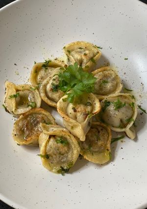 A picture of Mushroom and Mascarpone Tortellini.