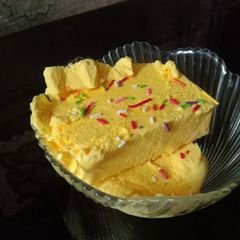 Homemade Orange Ice cream 🍦 🍊 A picture of Homemade Orange Ice cream 🍦 🍊.