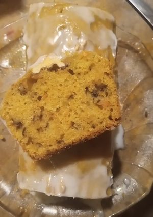 Una foto de Budín de zanahoria tipo Carrot cake con nuez