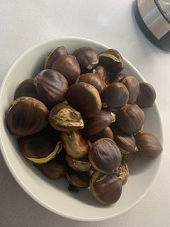 Una foto de Castañas asadas al horno
