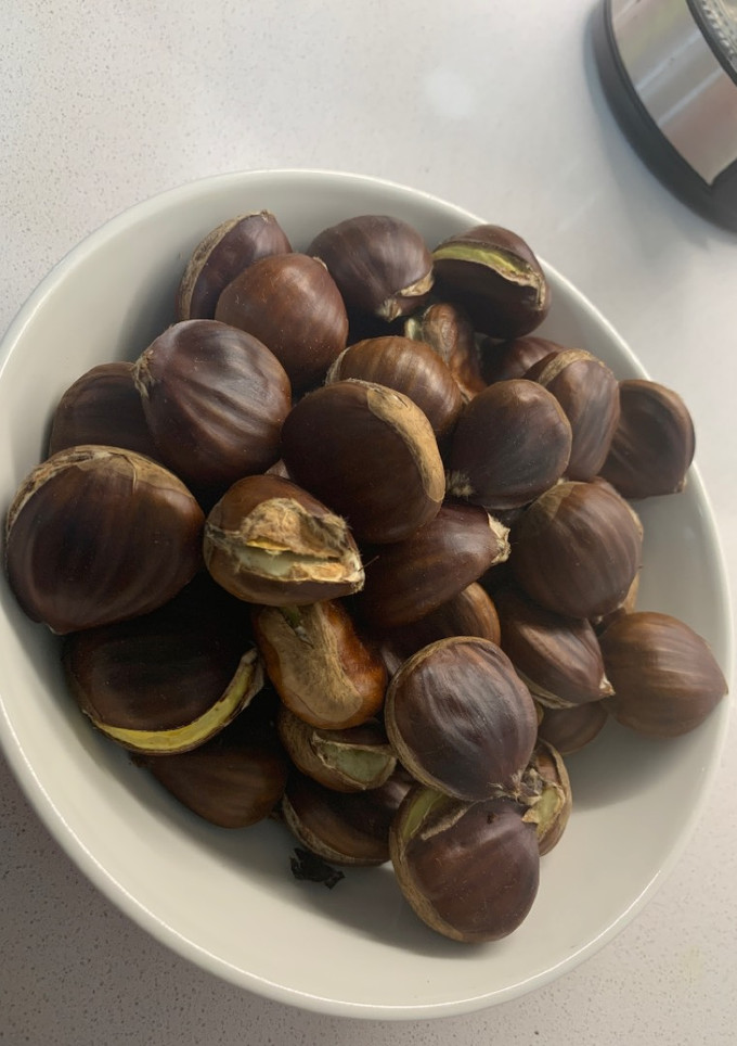 Una foto de Castañas asadas al horno