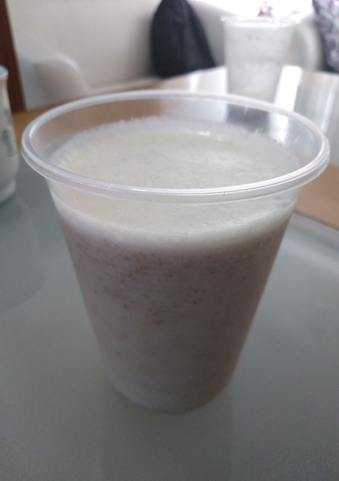 Una foto de Licuado de 🍌 y linaza