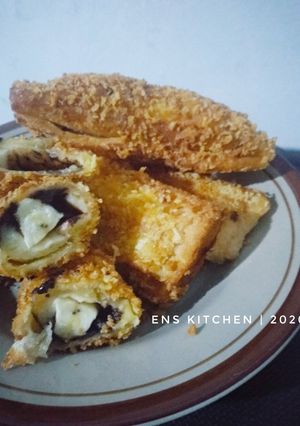 Foto resep Roti Gulung Pisang Coklat Keju
