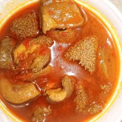 A picture of Assorted Meat Peppersoup.