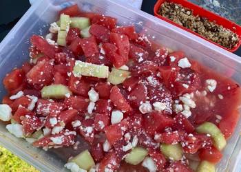 Fast Cooking Methods Watermelon salad Home Style Fast Cooking Methods Watermelon salad Home Style
