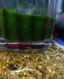 Green garlic coriander chutney