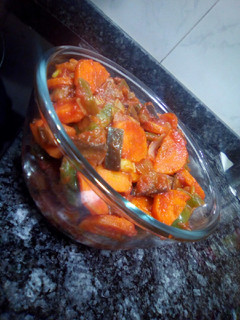 Una foto de Pisto de verduras