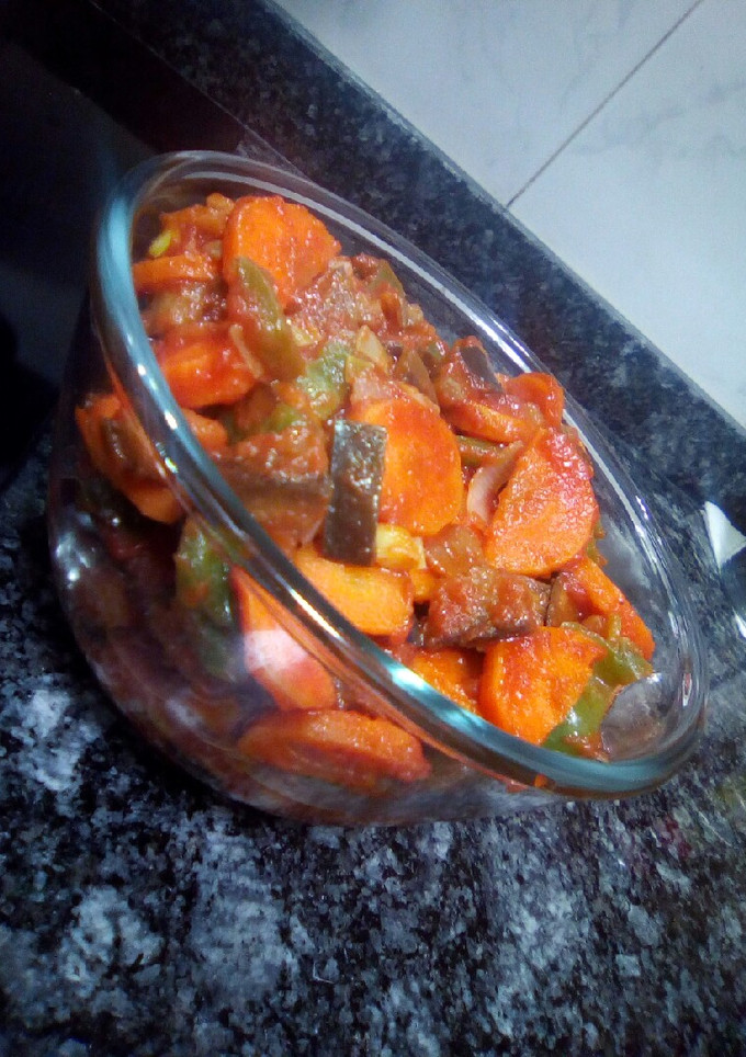 Una foto de Pisto de verduras