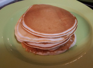 Una foto de Hotcakes sin huevo ni aceite