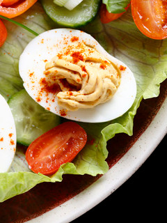 A picture of Deviled eggs with Original Tofu Spread.