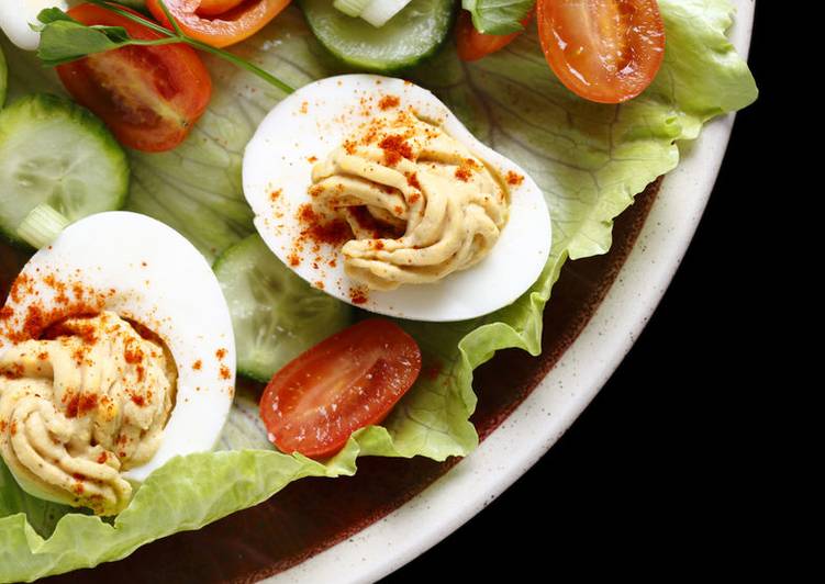 Simple Way to Make Ultimate Deviled eggs with Original Tofu Spread