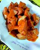 Patatas al curry rojo panang. Mi versión de las patatas bravas
