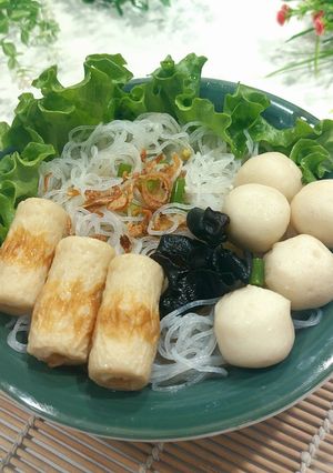 Foto resep Bihun Kuah Baso Ikan