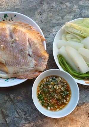รูปของ ปลาทับทิมนึ่ง
